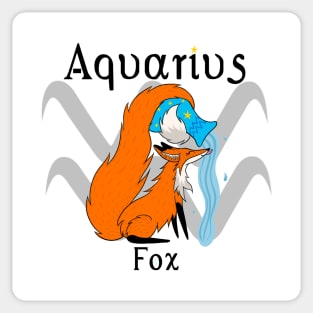 Aquarius Fox Sticker